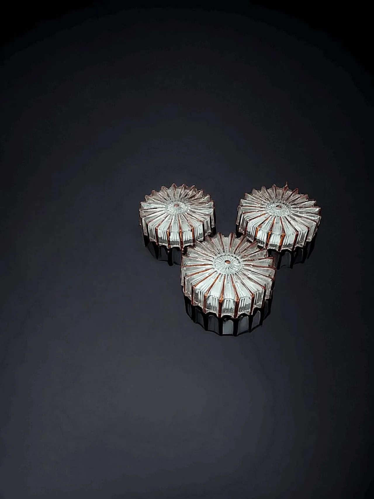 Lampada da parete strutturata di Glashütte Limburg, anni '50 5