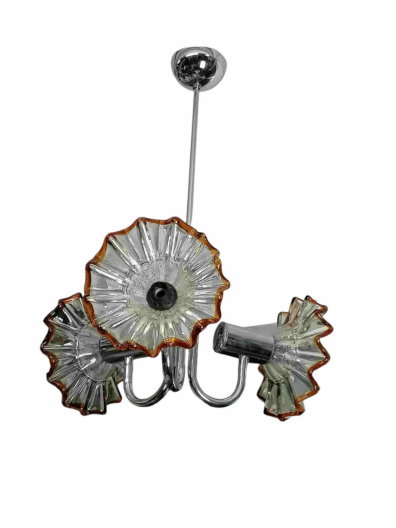 Lampadario di Murano di Mazzega, anni '70 1