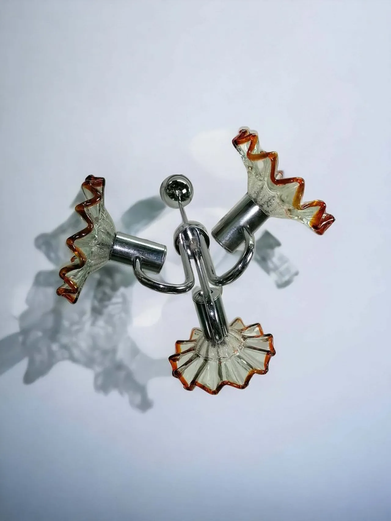 Lampadario di Murano di Mazzega, anni '70 2