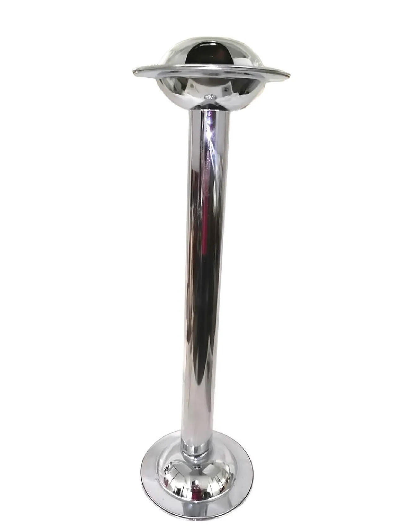 Space Age Steel Ashtray UFO Model Molto Raro, 1970s 2