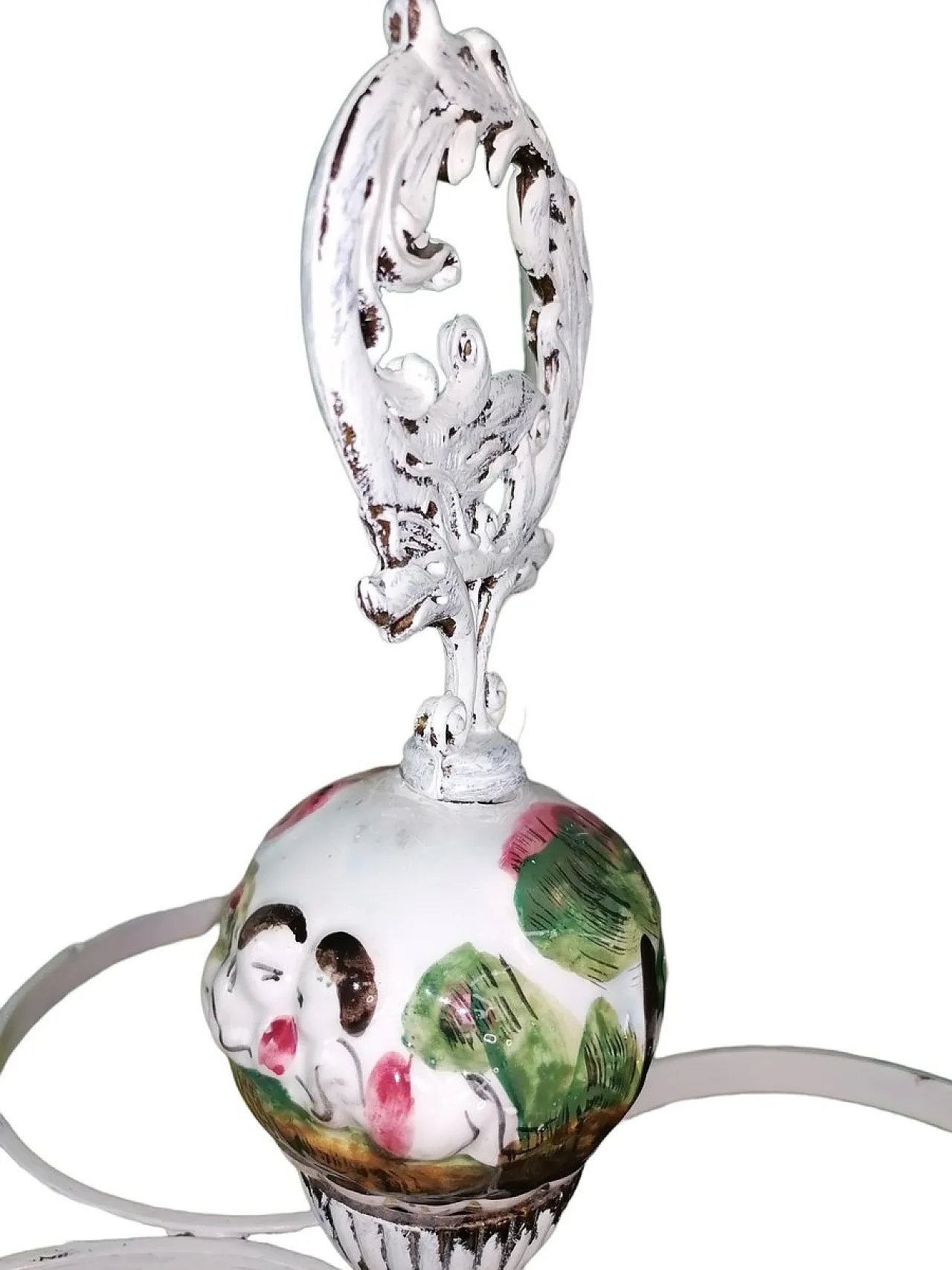 Portaombrelli in ceramica e legno di Capodimonte, anni '50 6