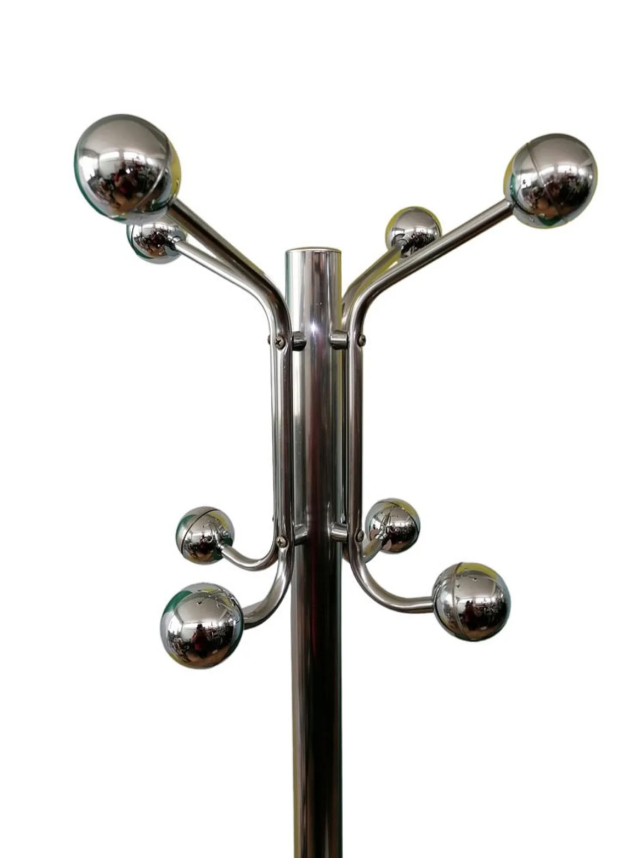 Appendiabiti Space Age in acciaio, anni '70 3