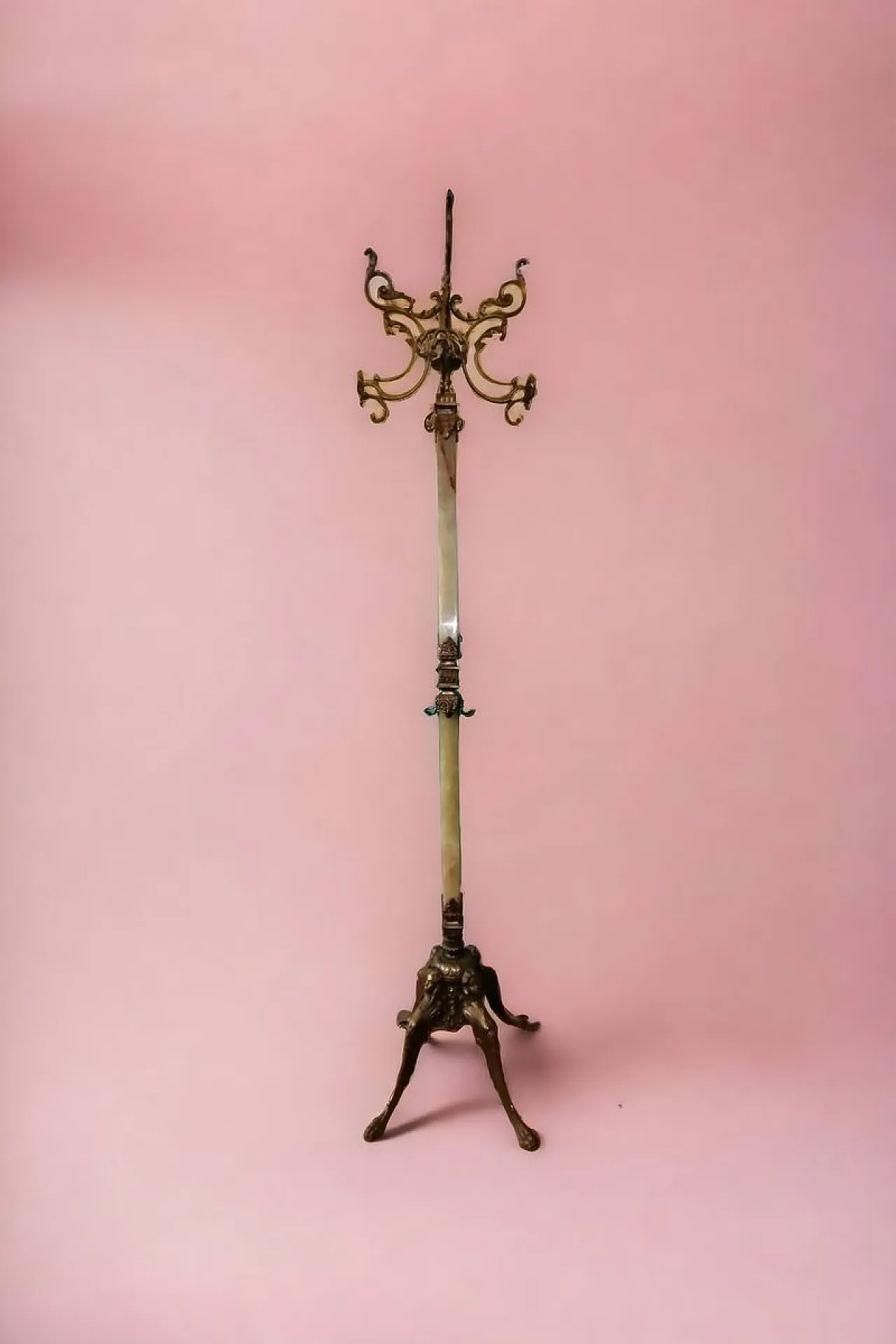 Appendiabiti in bronzo e onice, anni '50 1