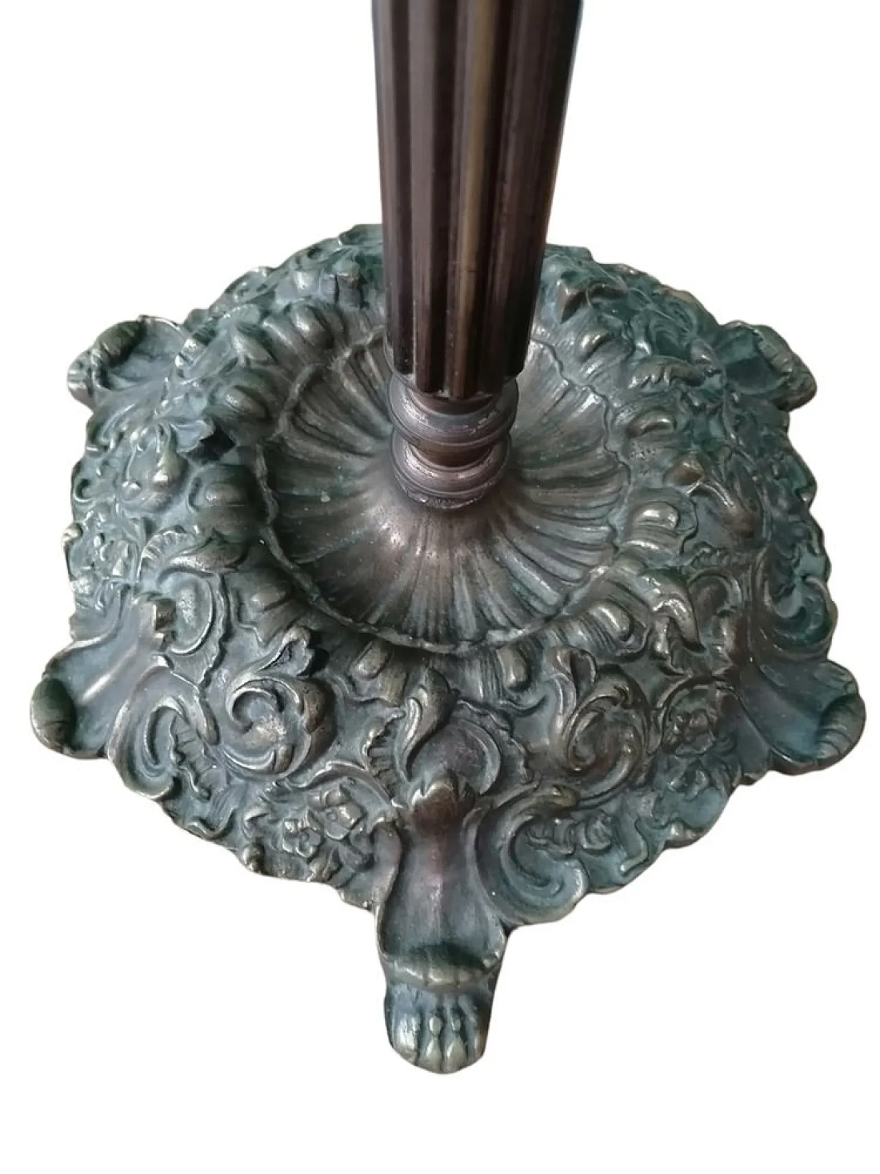 Coppia di appendiabiti in bronzo e ottone, anni '40 2