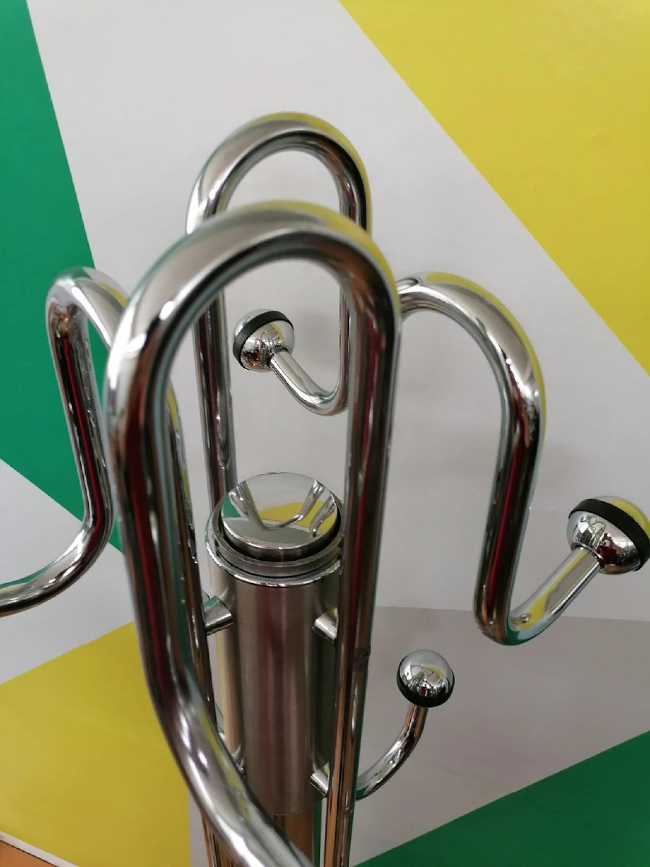 Appendiabiti Space Age in acciaio, anni '70 2