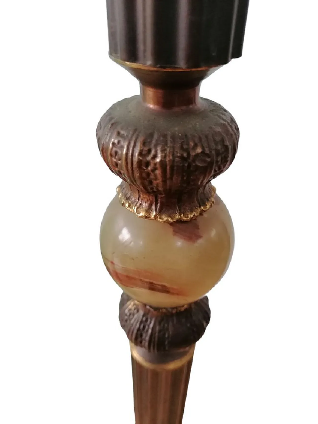 Coppia di appendiabiti in bronzo e ottone, anni '40 6