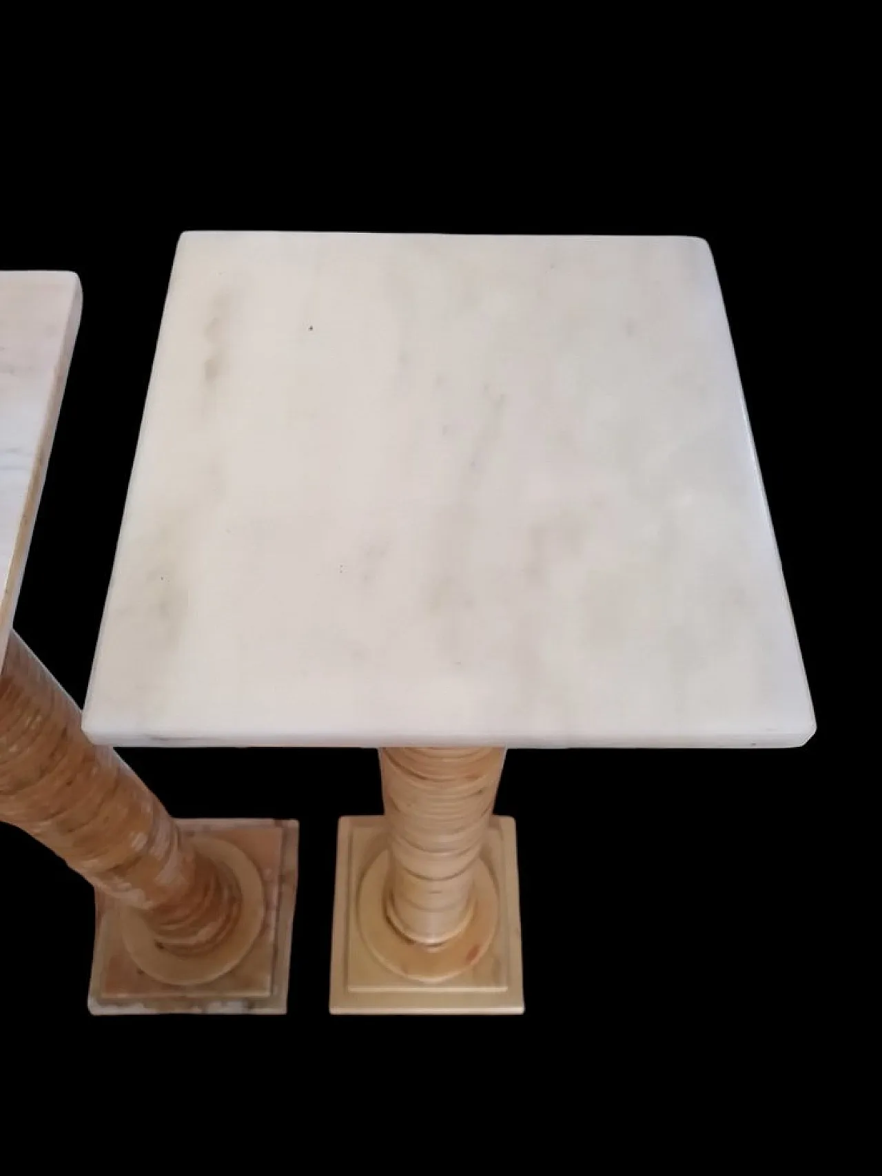 Pair of layered onyx columns, 1920s 4