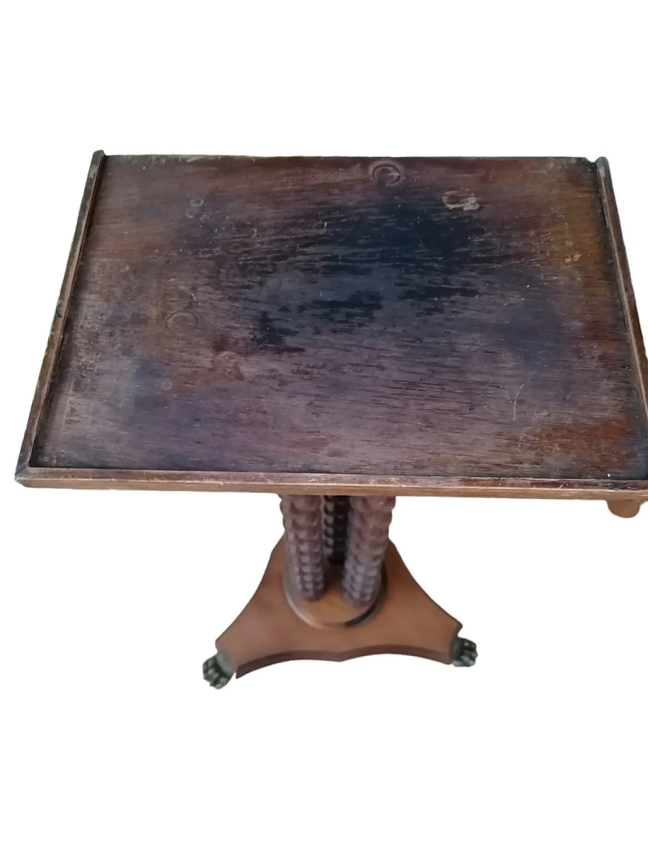 Leggio a colonna di pregevole fattura con piedi in bronzo, fine '800 6