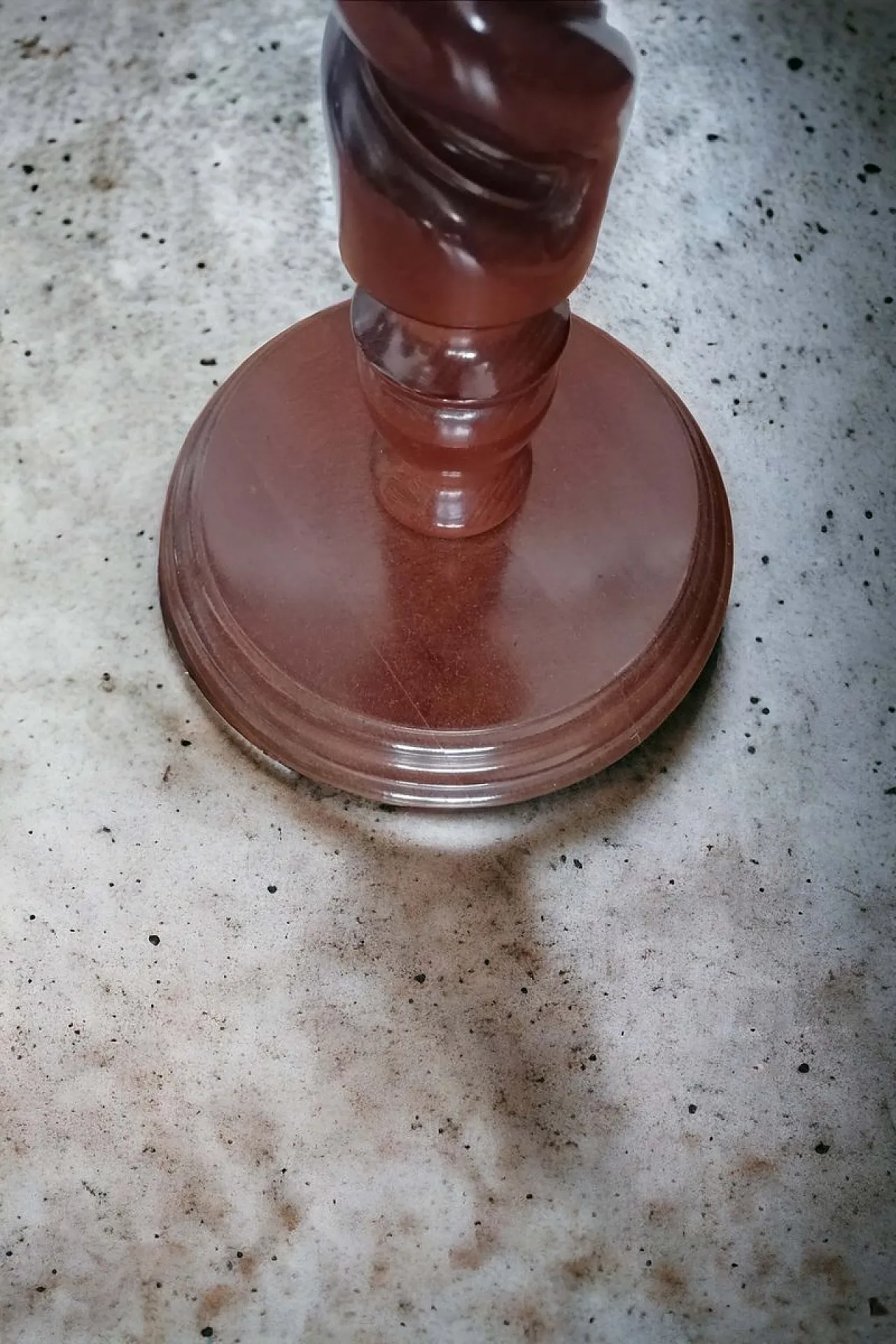 Colonna tortile a spirale in legno, anni '50 2