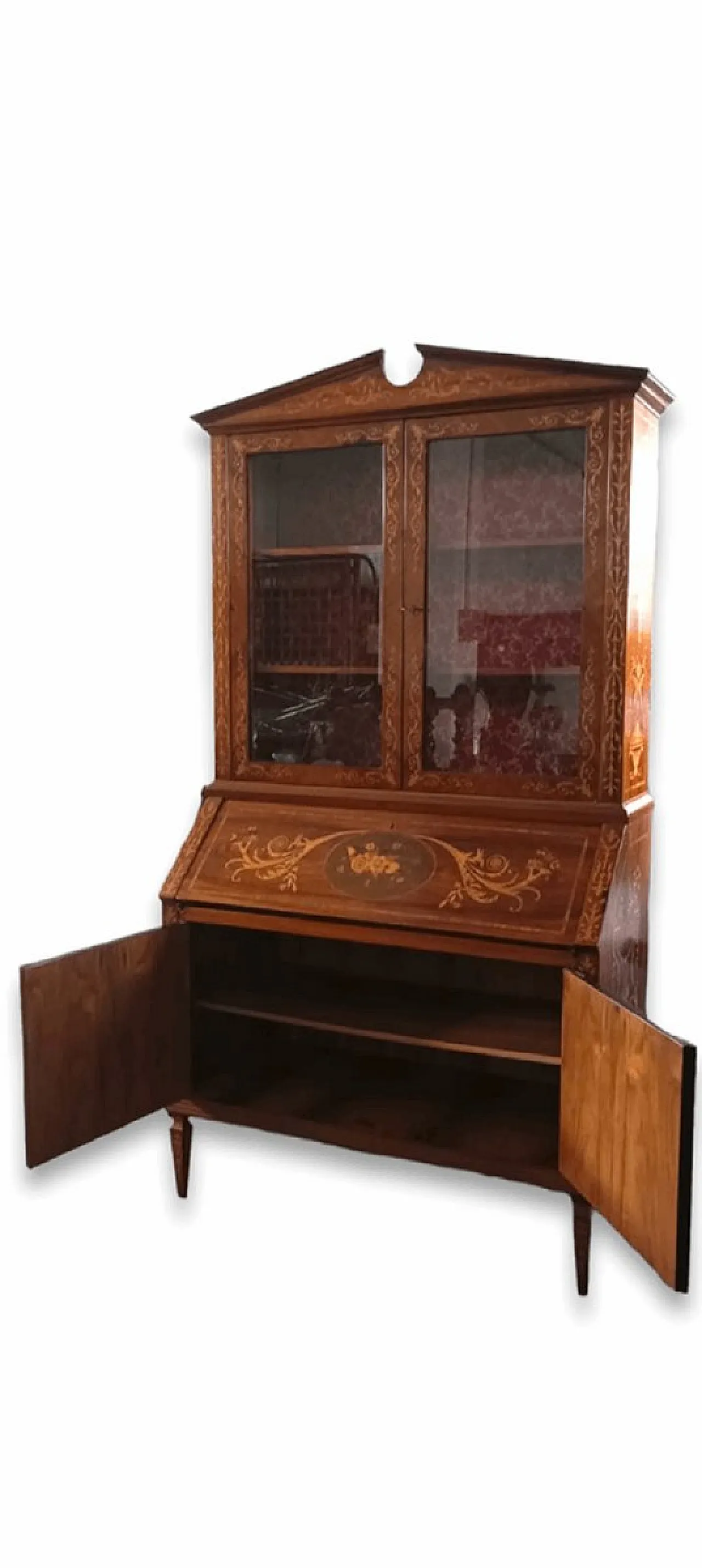 Vetrina Carlo X con scrivania pieghevole, 1890 2