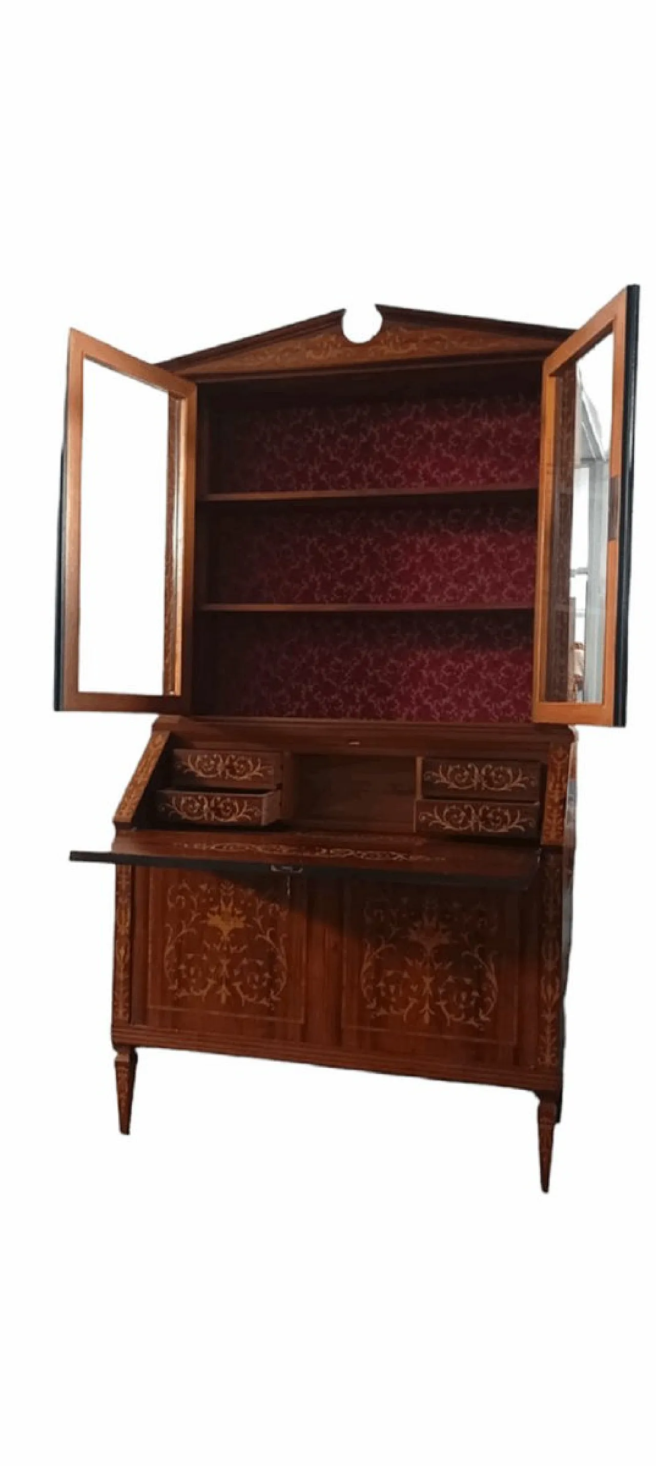 Vetrina Carlo X con scrivania pieghevole, 1890 4