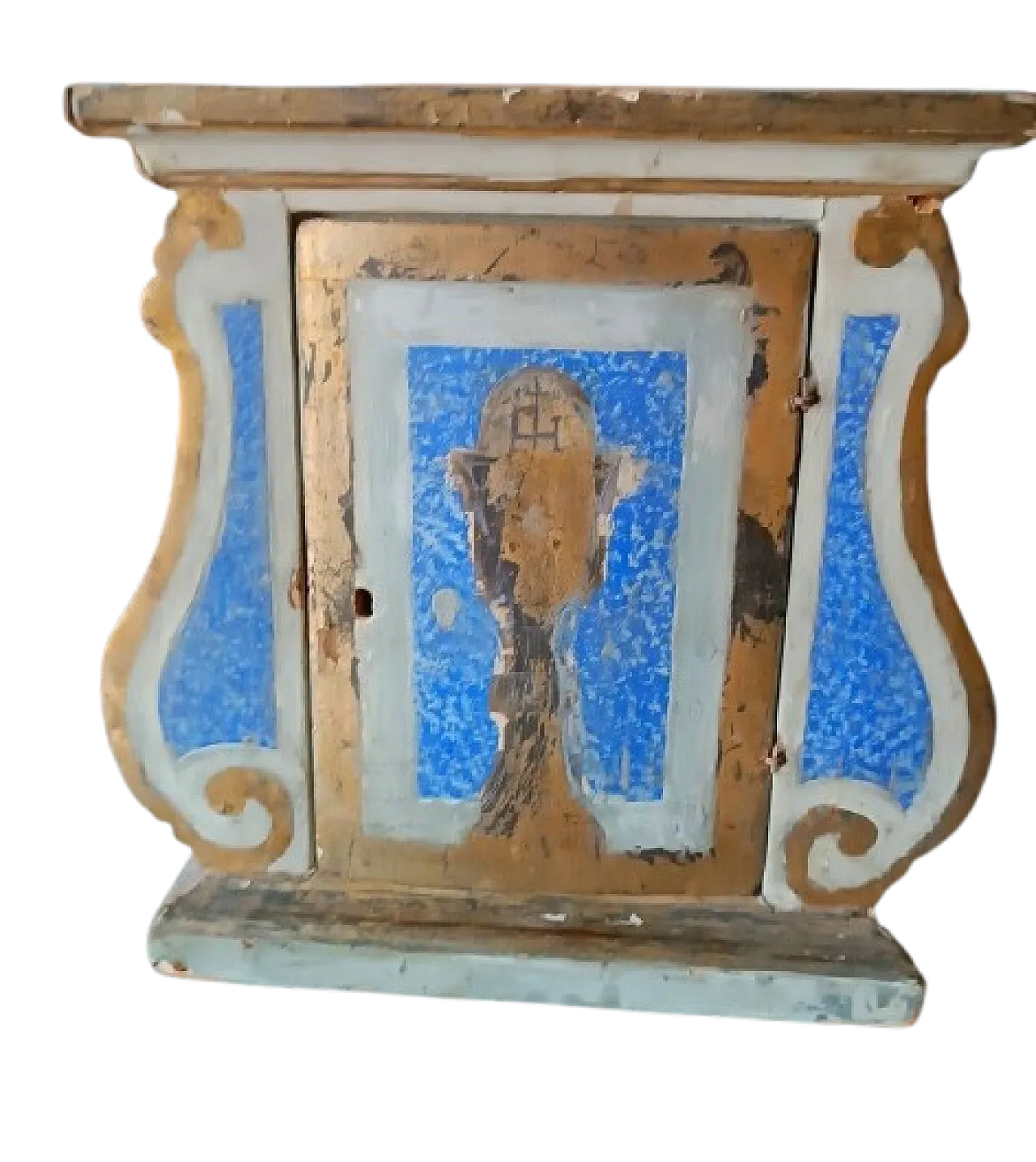 Painted and gilded wooden tabernacle, 18th century 10