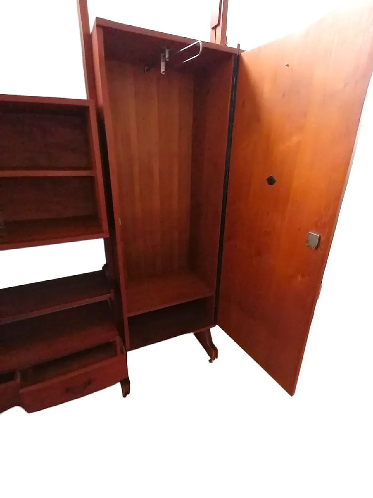 Libreria modulare con vetrina, anni '60 6