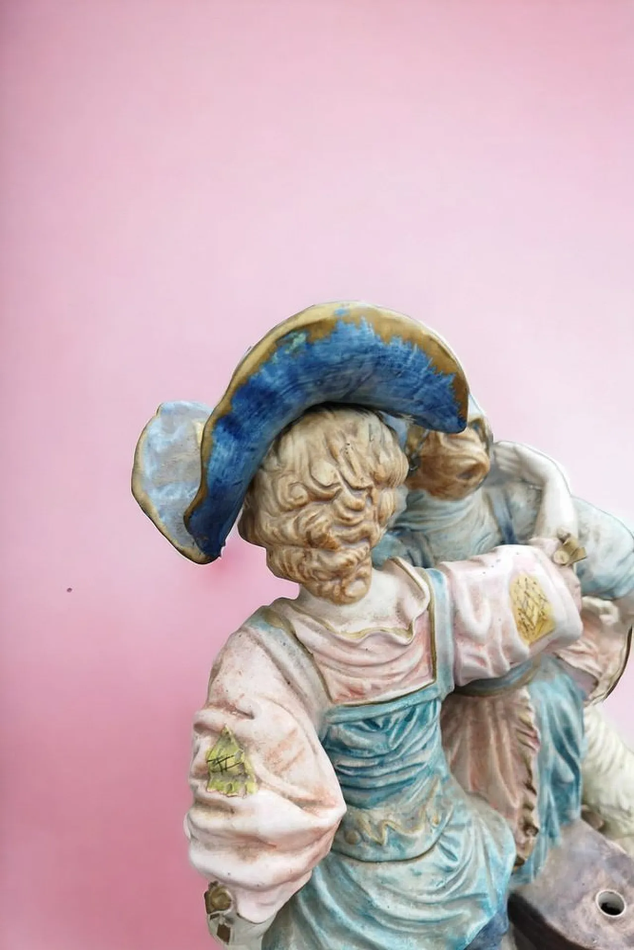 Statuetta di Capodimonte Gruppo di ragazzi con agnello e cane, 1890 8