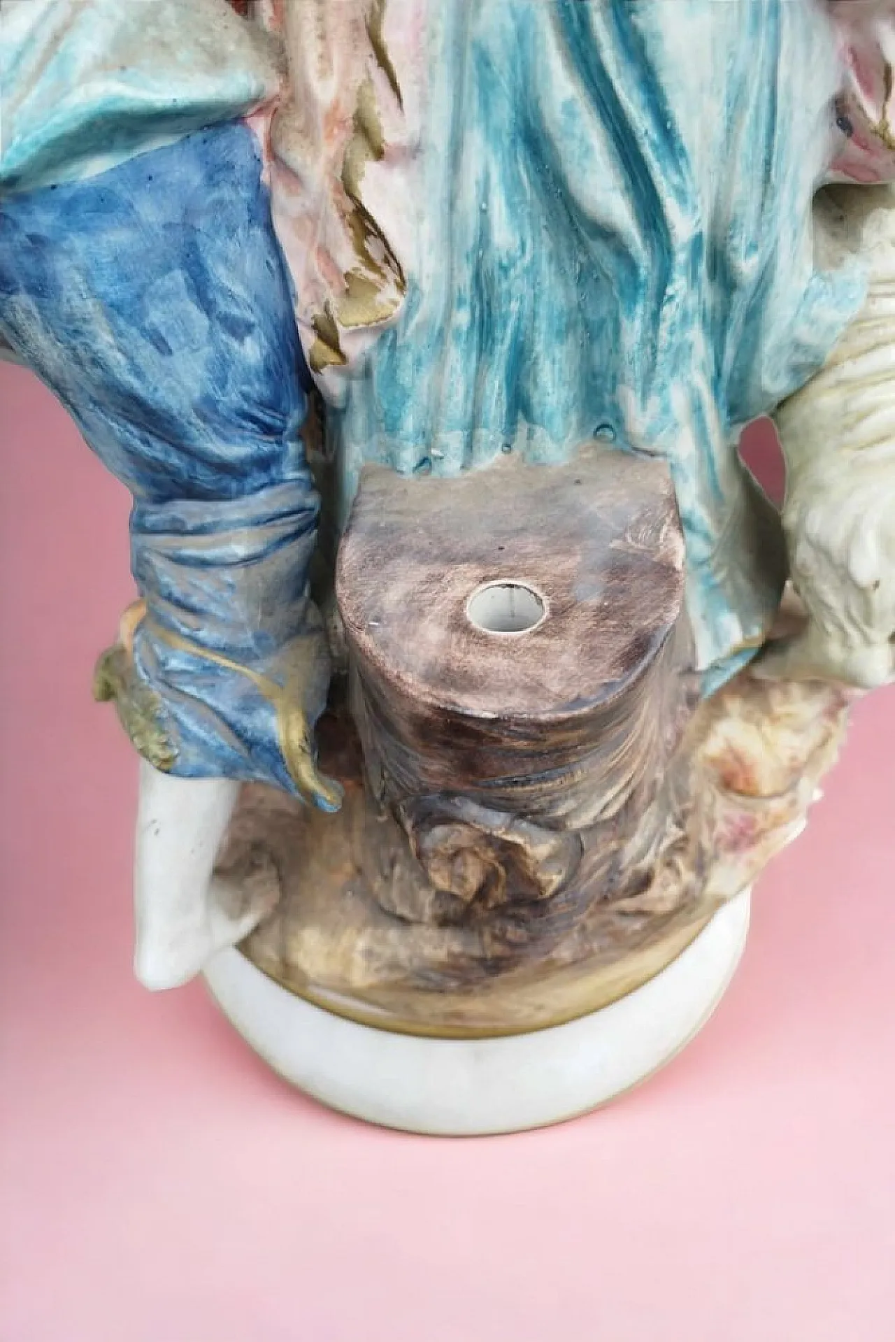 Statuetta di Capodimonte Gruppo di ragazzi con agnello e cane, 1890 14