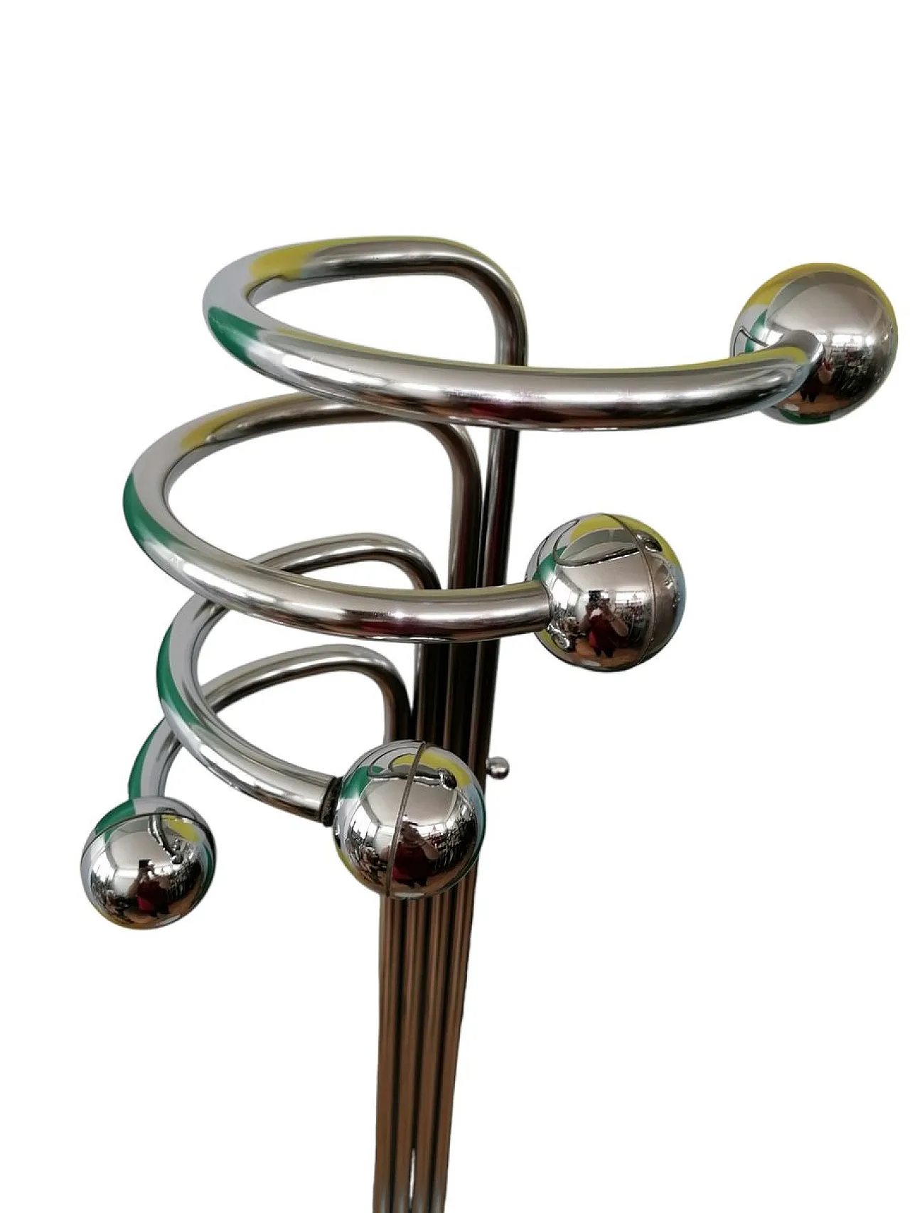 Appendiabiti da terra con base in marmo, anni '70 2