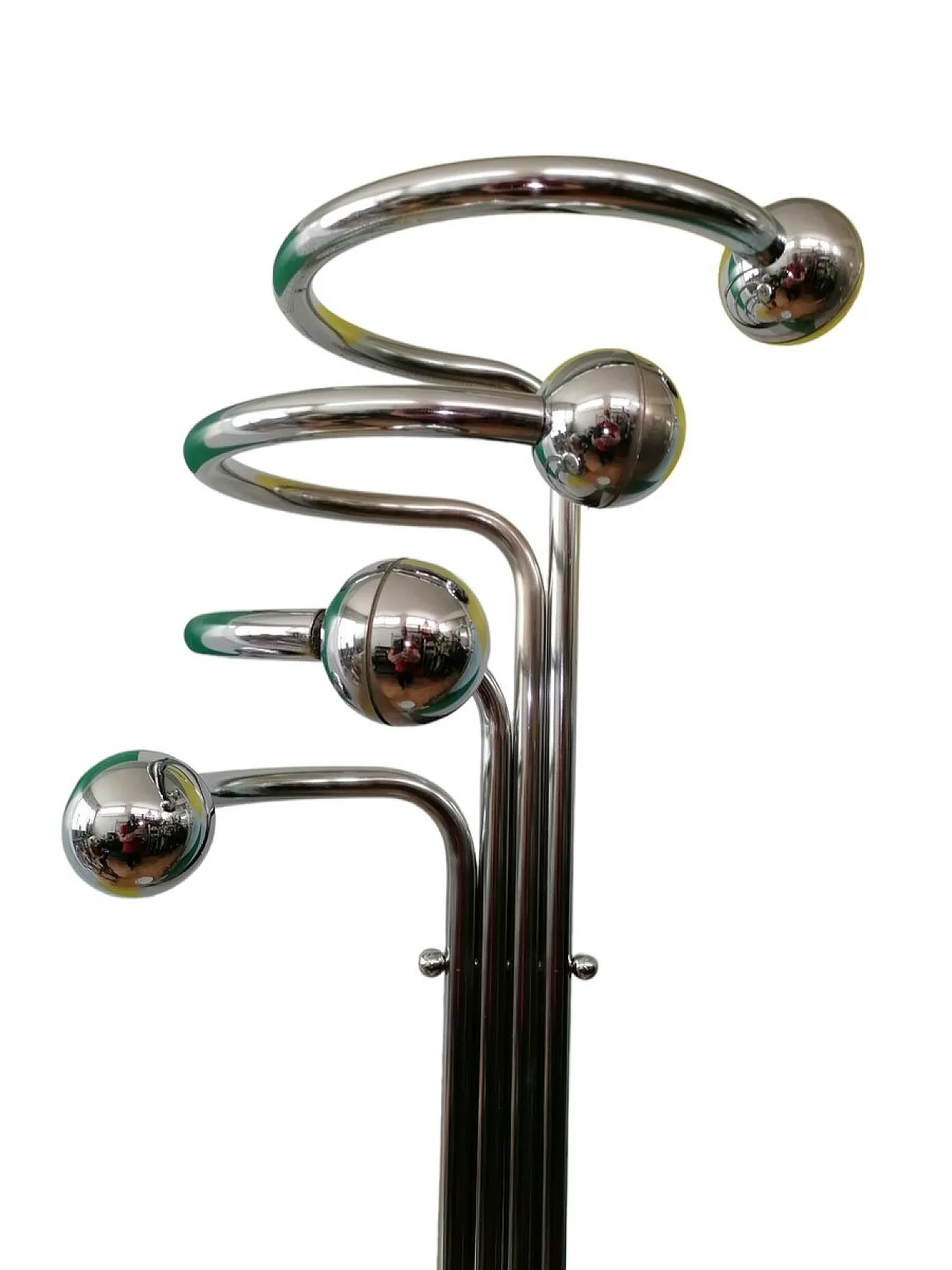 Appendiabiti da terra con base in marmo, anni '70 4