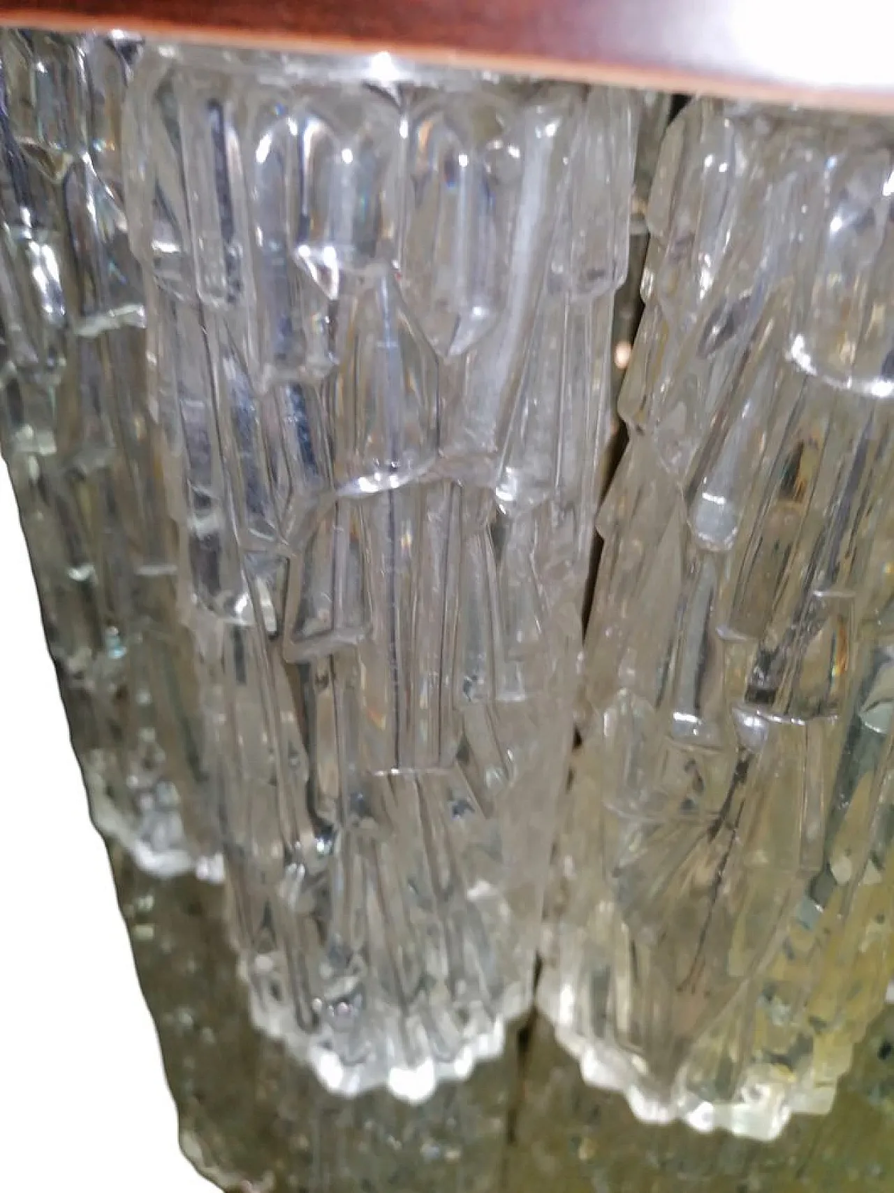 Acrylic Glass Floor Lamp with Faceted Tubular Double Lighting, 1960s 3