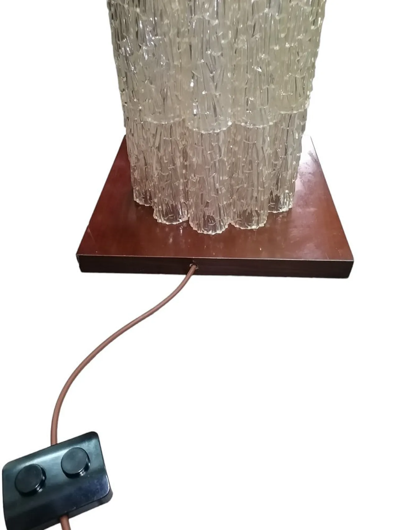 Acrylic Glass Floor Lamp with Faceted Tubular Double Lighting, 1960s 4