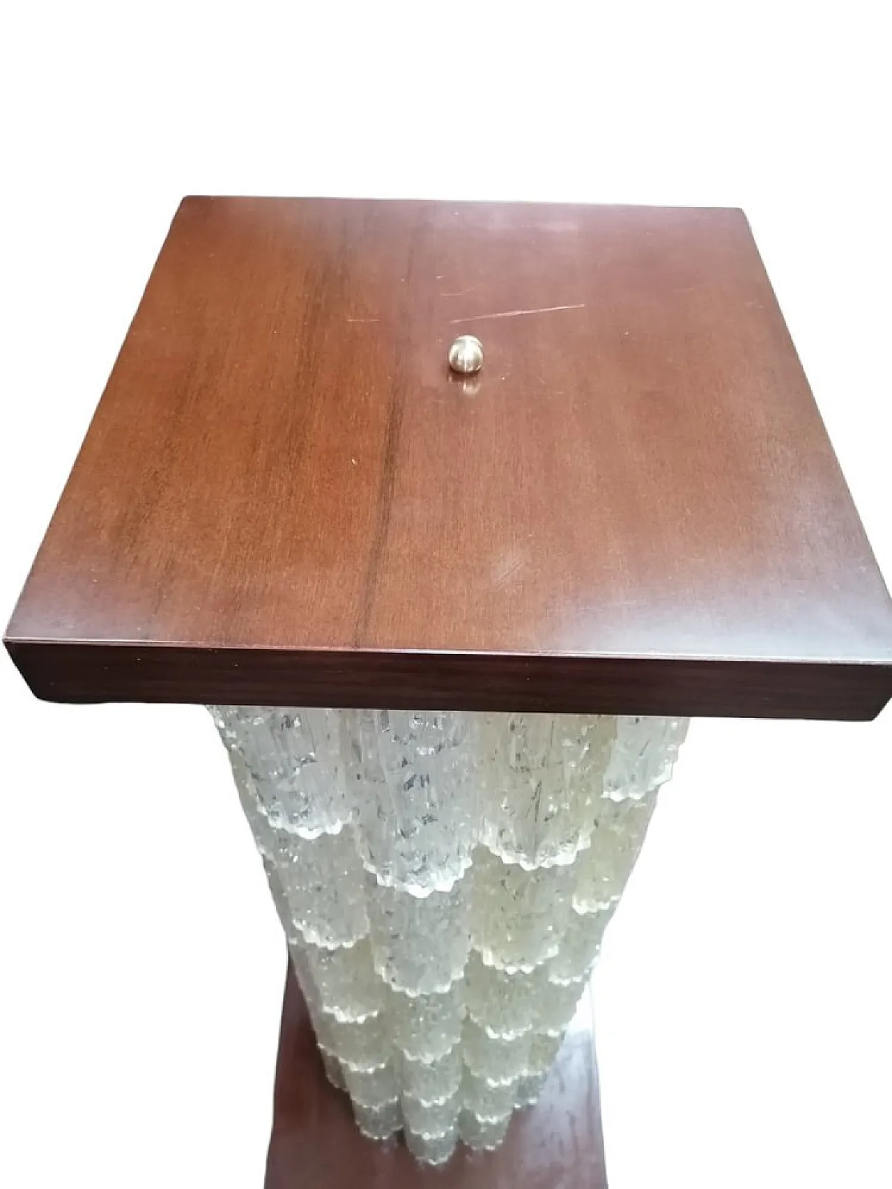 Acrylic Glass Floor Lamp with Faceted Tubular Double Lighting, 1960s 8