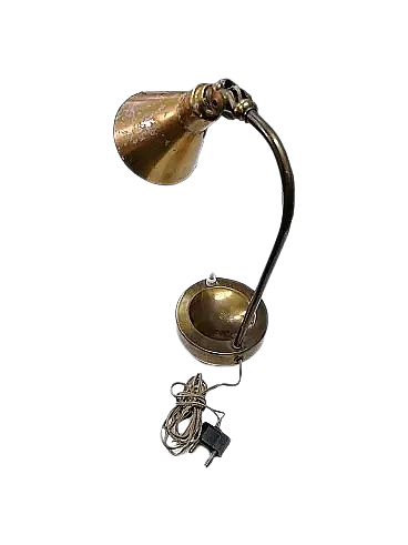 Lampada da tavolo in ottone, anni '40