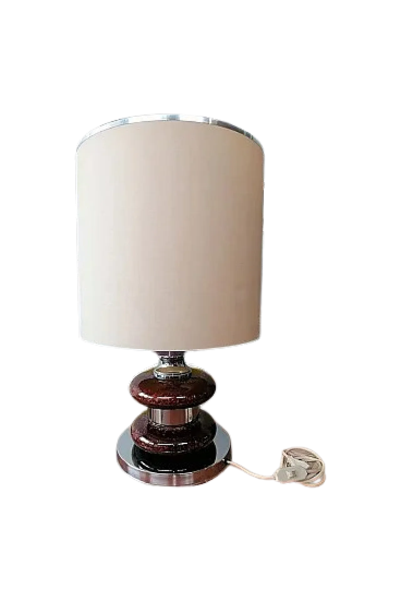 Lampada da tavolo Space Age in ceramica, anni '70 7