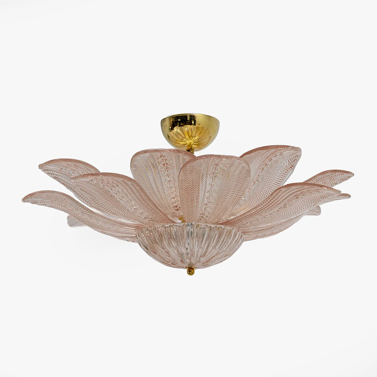 Margherita Rosa, Murano glass ceiling light, 1900s 4