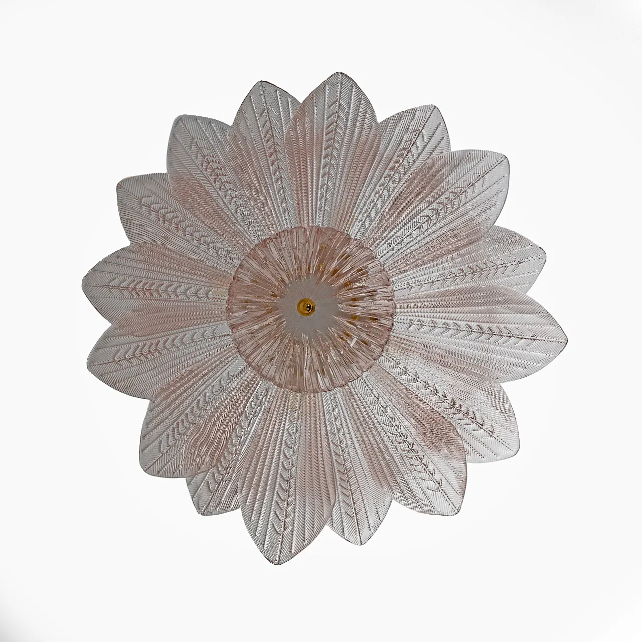 Margherita Rosa, Murano glass ceiling light, 1900s 5