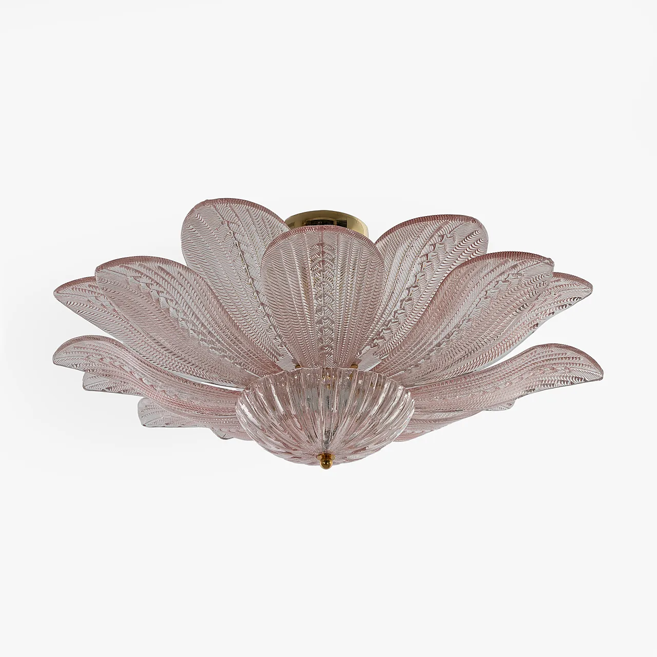 Margherita Rosa, Murano glass ceiling light, 1900s 7
