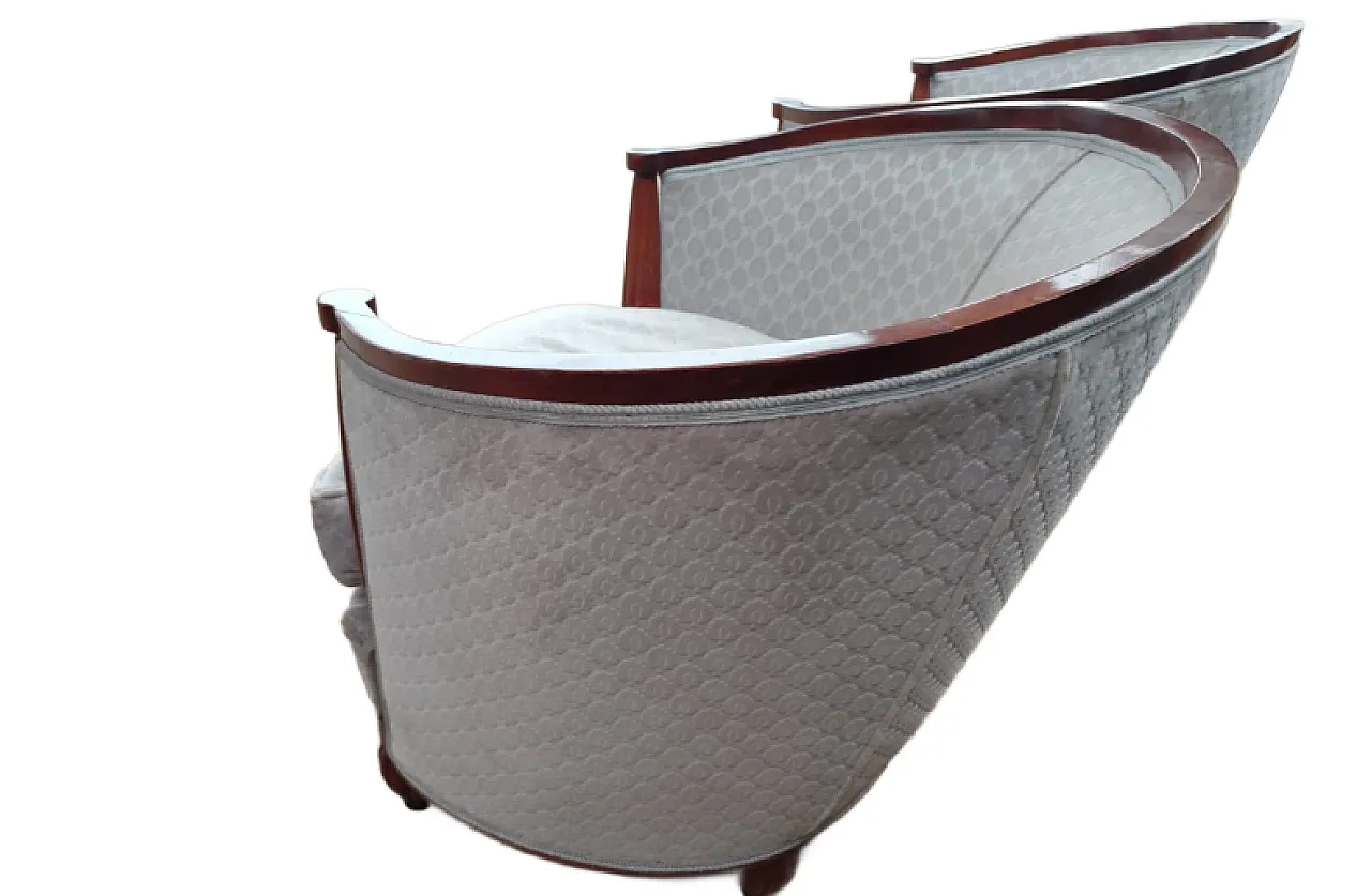 Coppia di poltrone a pozzetto - epoca Biedermeier 3