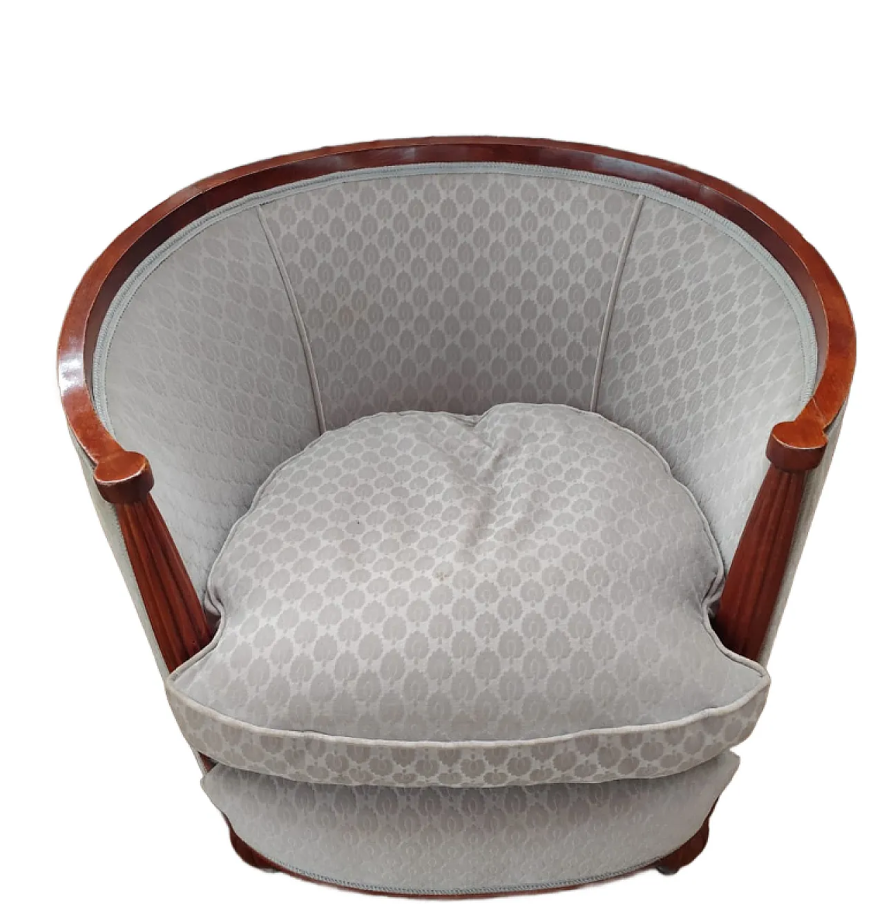 Coppia di poltrone a pozzetto - epoca Biedermeier 4