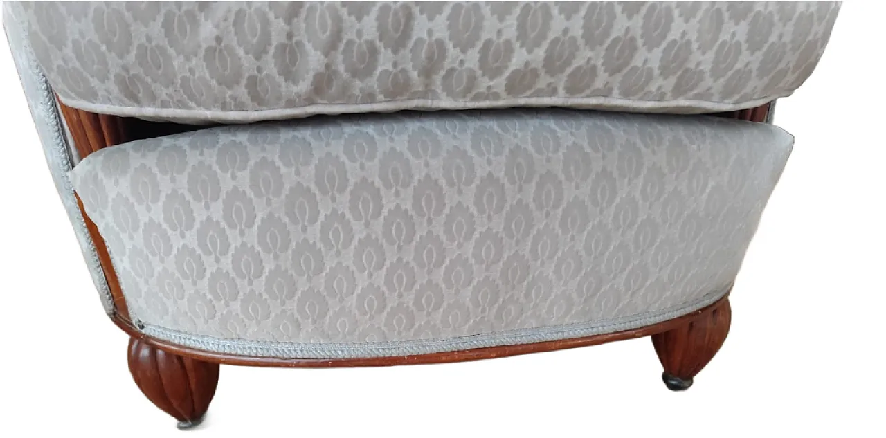 Coppia di poltrone a pozzetto - epoca Biedermeier 6