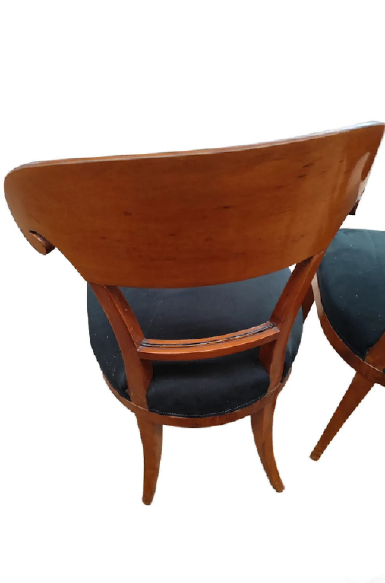 4 sedie in mogano, epoca Biedermeier, '800 4