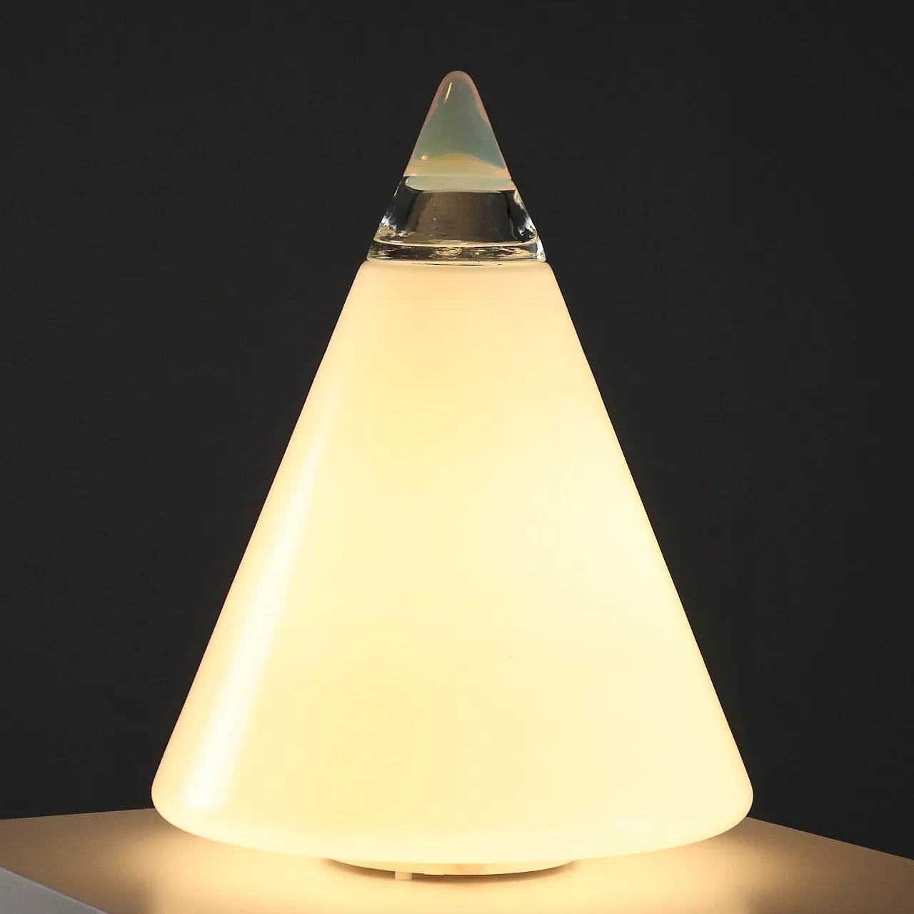 Lampada da tavolo in vetro, '900 1