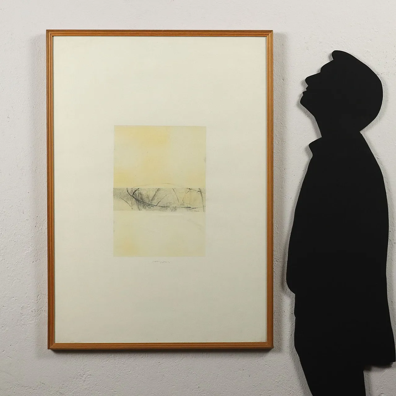 Luca Caccioni, tecnica mista su carta con cornice, '900 2