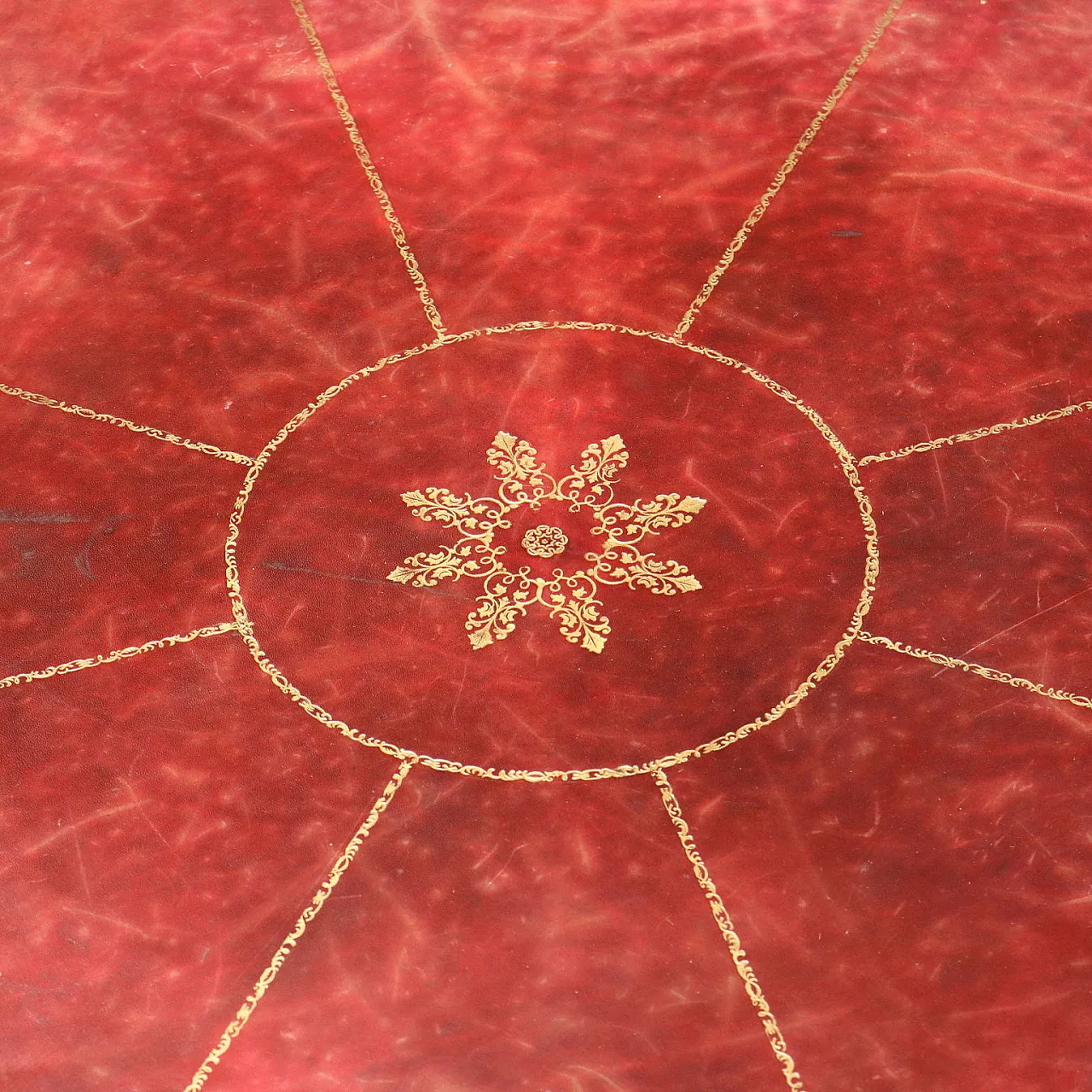 Tavolo da biblioteca vittoriano in abete e mogano, '800 6