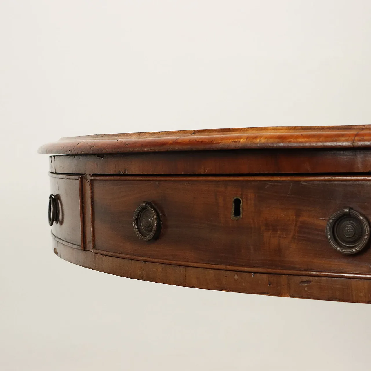 Tavolo da biblioteca vittoriano in abete e mogano, '800 9