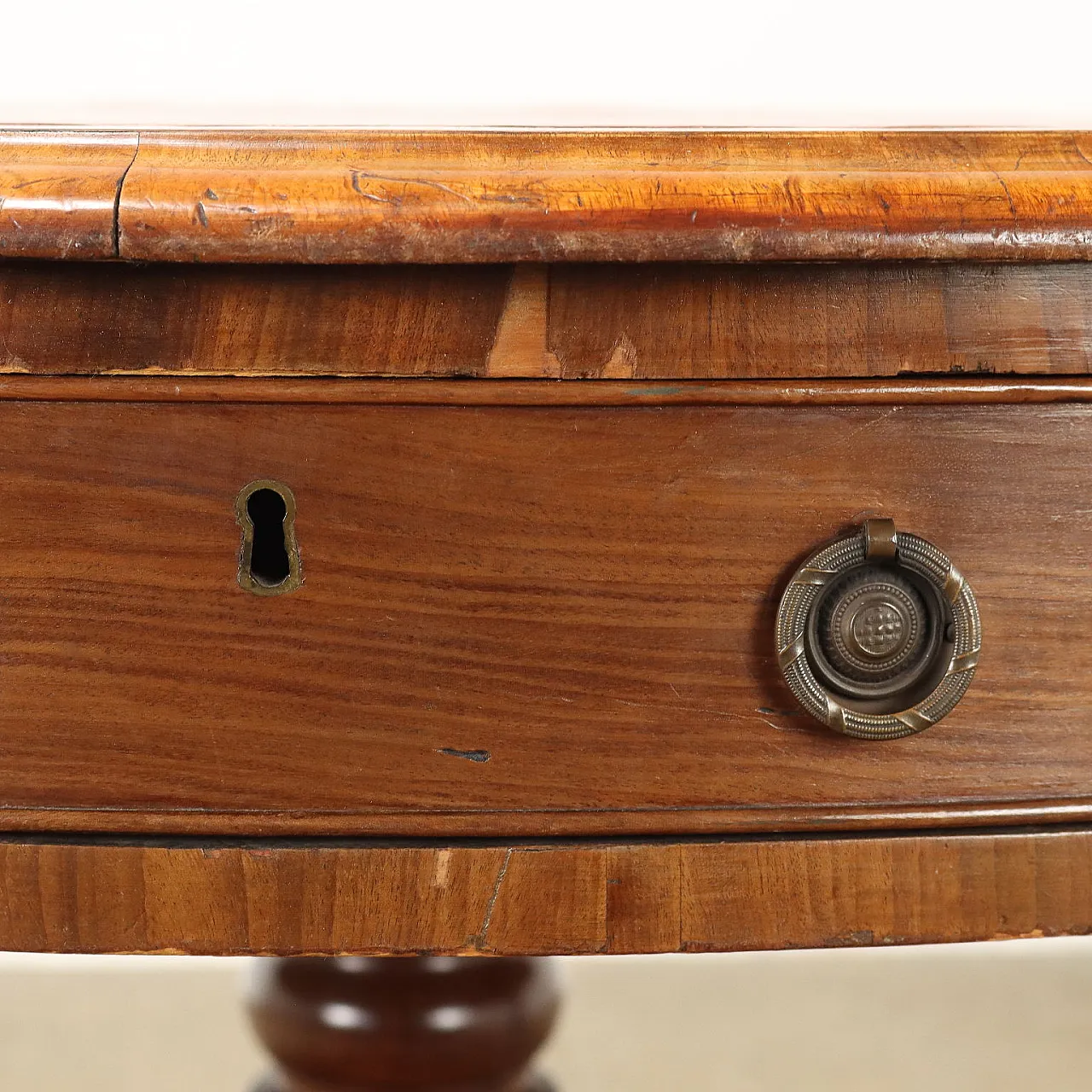 Tavolo da biblioteca vittoriano in abete e mogano, '800 10