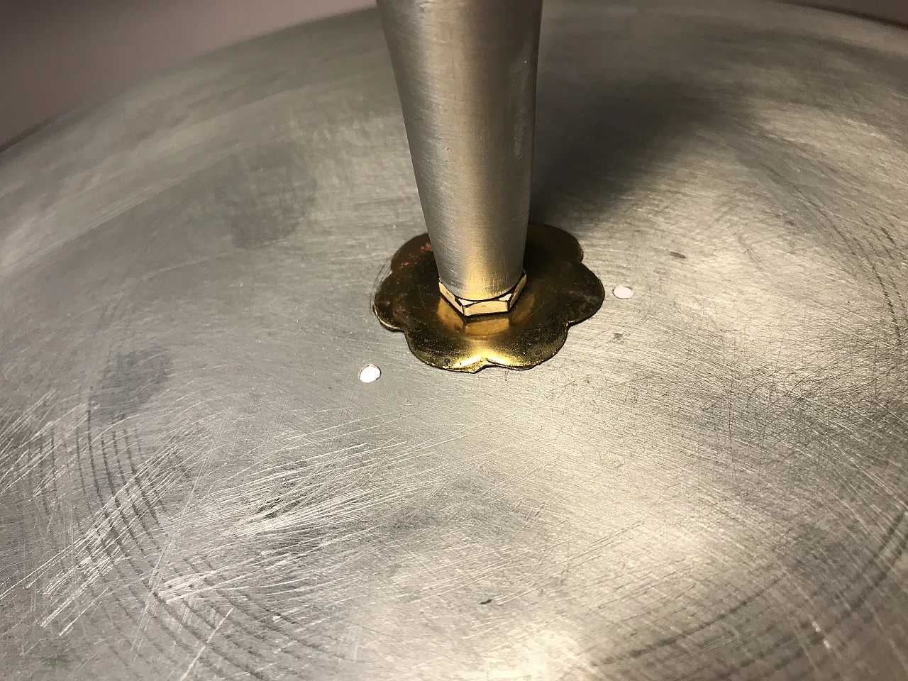 Lampadario a disco stile Pietro Chiesa perFontana Arte, anni '50 6