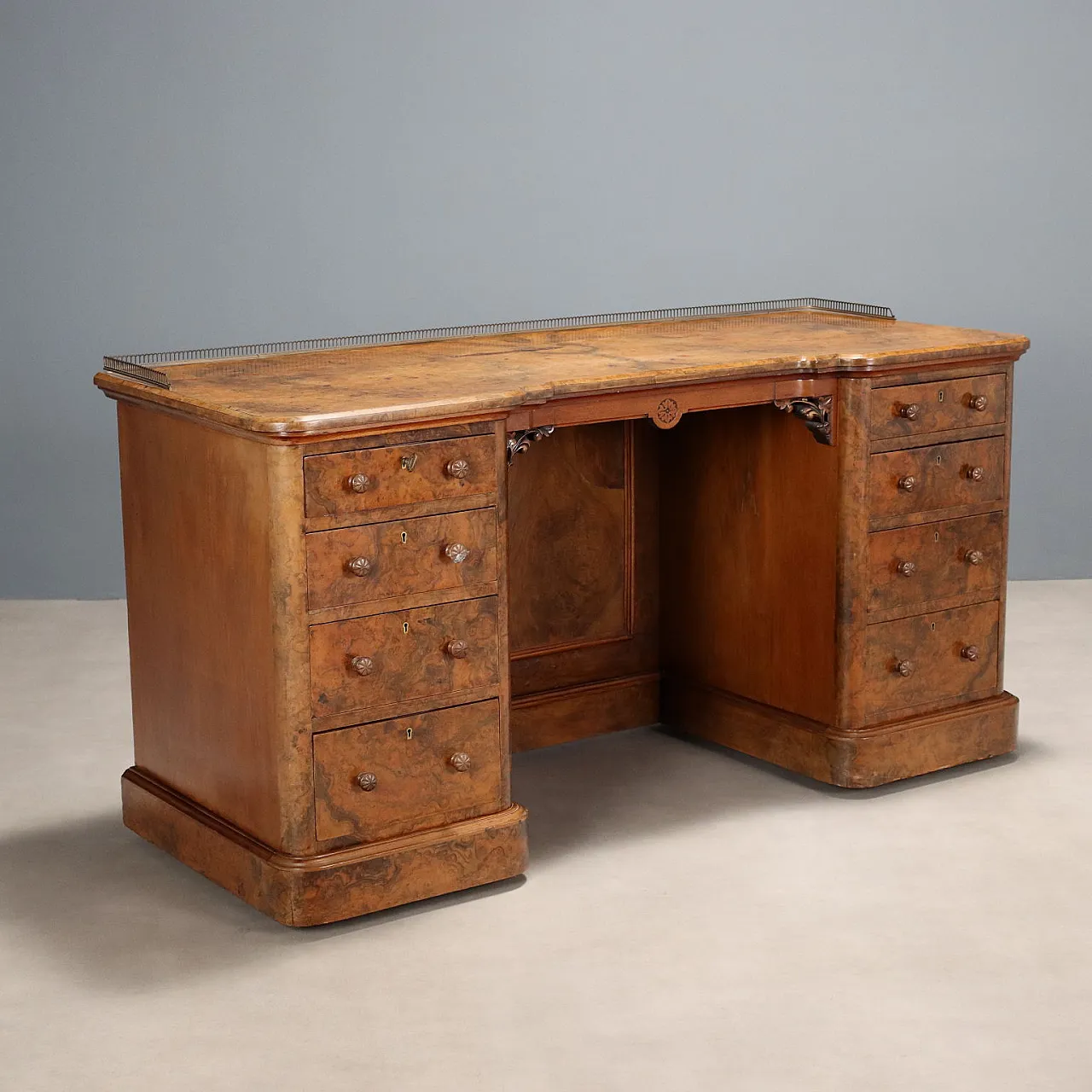 Victorian writing desk by W. Walfer and Sons, 19th century 1
