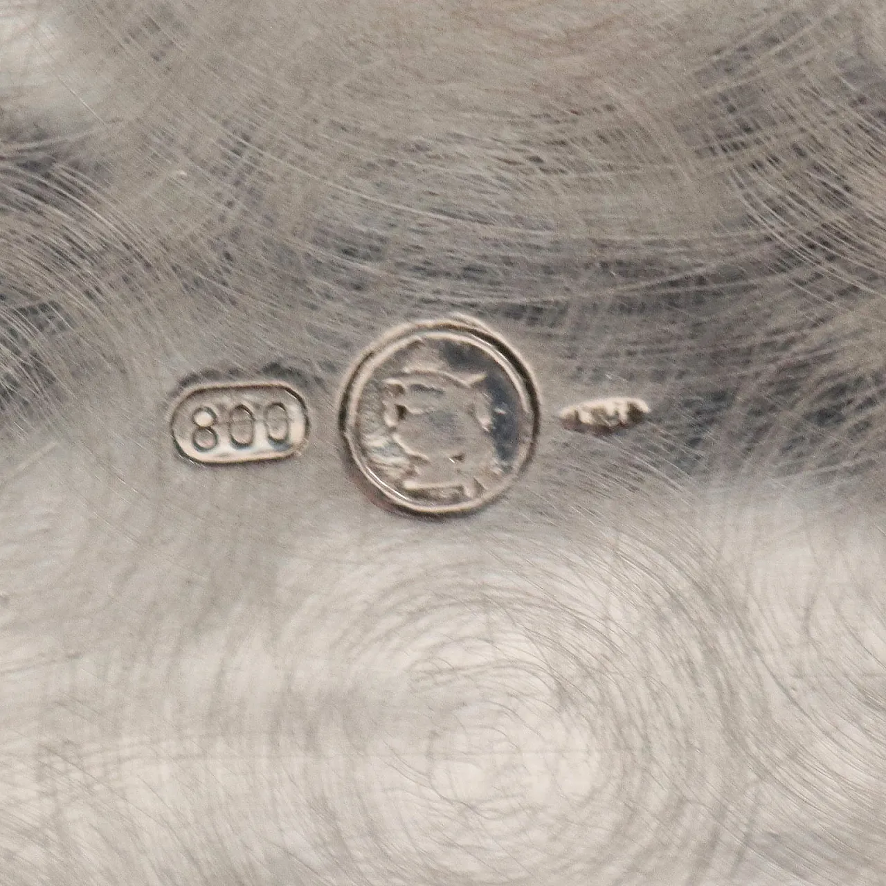 Scaldavivande in argento di Manifattura Messulam, anni '50 7