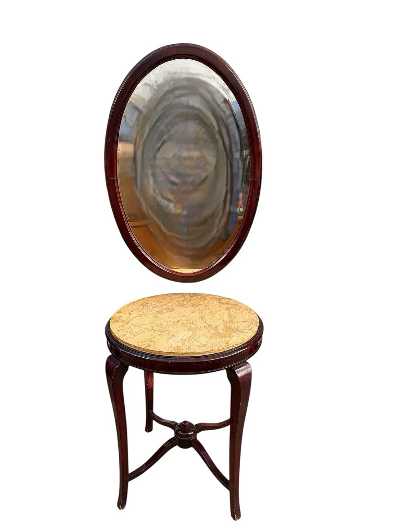Wooden vanity table with marble top, late 18th century 1