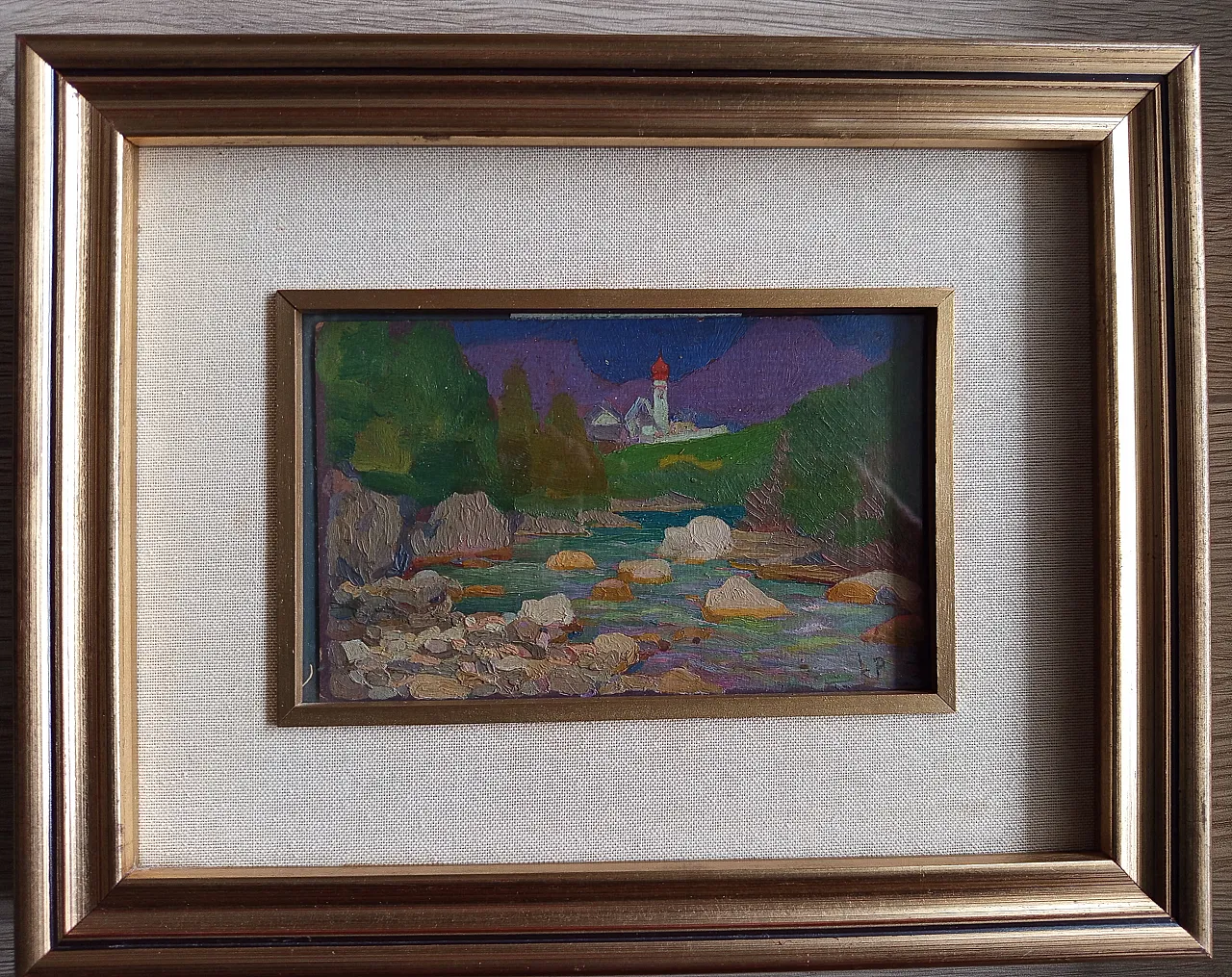 Painting by Luigi Pizzini, 1970s 4