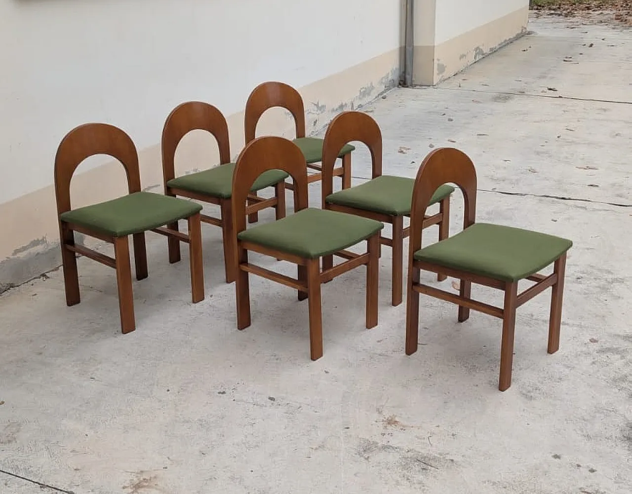 6 sedie Arcadia di Caraceni per Tagliabue, anni '70 2