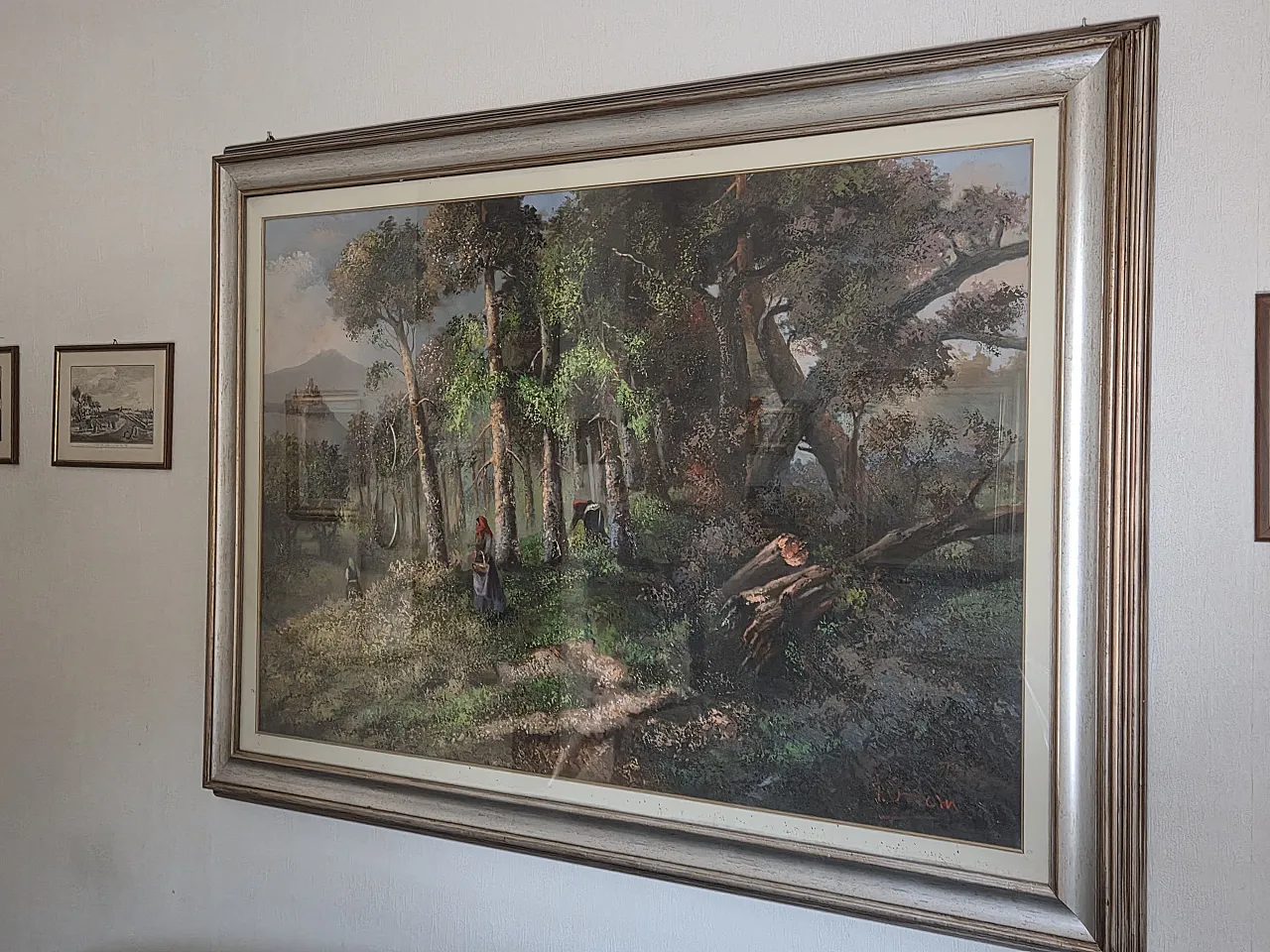 Painting on canvas with wooden frame by V. Orlow, 20th century 6