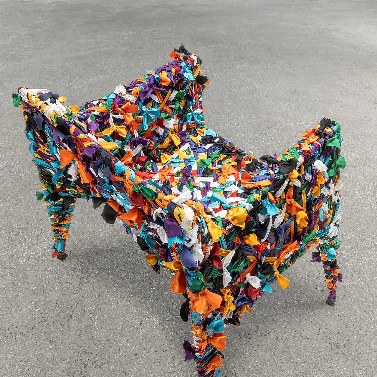 Multicoloured Glass armchair by Anacleto Spazzapan, 2000s 3