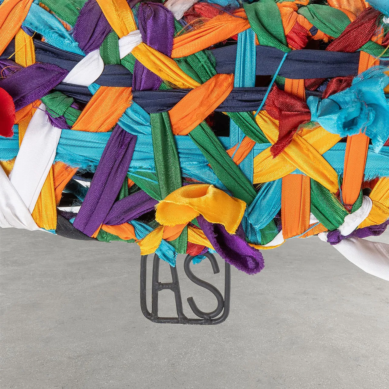 Multicoloured Glass armchair by Anacleto Spazzapan, 2000s 6