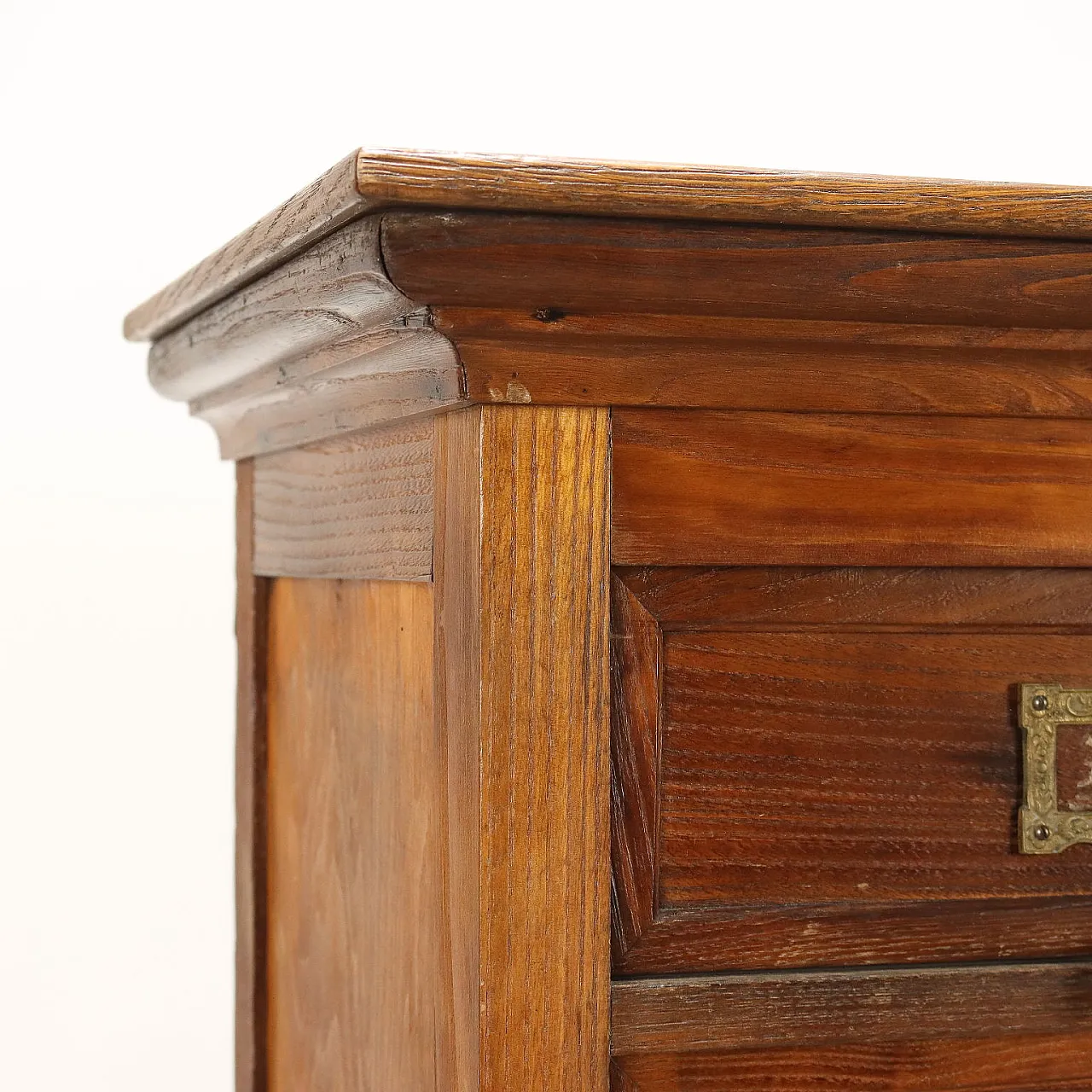 Flap File Cabinet Oak Fir 21 Drawers, early 20th century 6