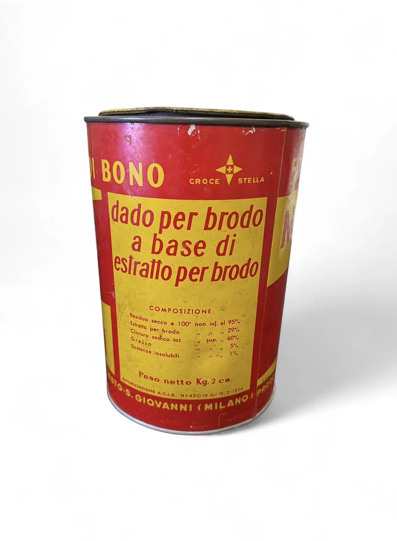 Tin of 500 Maggi stock cubes, 1960s 3