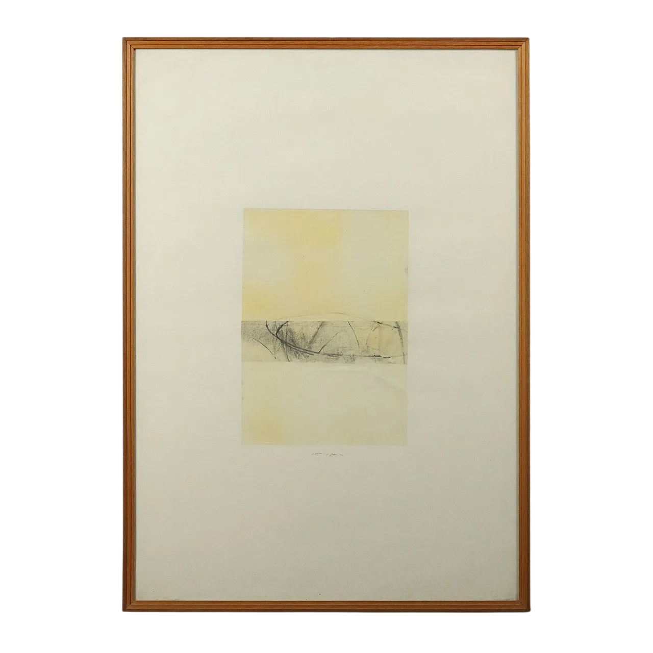 Luca Caccioni, tecnica mista su carta con cornice, '900 10